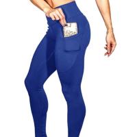 Pantalones De Yoga De Fitness De Cintura Alta Elásticos Para Mujer Pantalones Leggings Deporte Slim-fit Levantamiento De Caderas Talla Verdadera - details 4