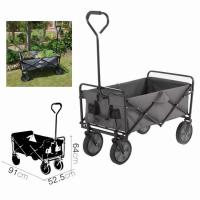 STARLEY-Carrito de Compras portátil, Carrito de Playa, Carrito Plegable de Viaje, transportador de jardín con Ruedas,91 x 52.5 x 64 cm - details 0