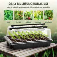 2-Pack De Bandejas De Germinación De Semillas Negras Con Luz LED Y Temporizador Ideal Para Jardinería Doméstica Y Invernaderos - details 0