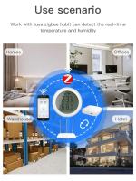 ZEXEF Termómetro Inteligente ZigBee Tuya Para Interior Con Sensor De Temperatura Y Humedad Y Pantalla LCD Control Por APP Y Voz Alexa Google Home - details 6