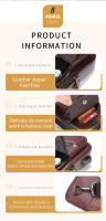 BULLCAPTAIN Bolsa De Pecho Para Hombre 2023 Cuero Genuino Gran Capacidad Casual Estilo Clásico Con Cierre De Cremallera Y Hebilla - details 8