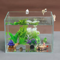 Adornos Creativos Para Acuario Perros De Resina Simulación Decoración De Pared Del Tanque De Peces Colgante De Perro Subiendo Decoración De Terrario - details 0