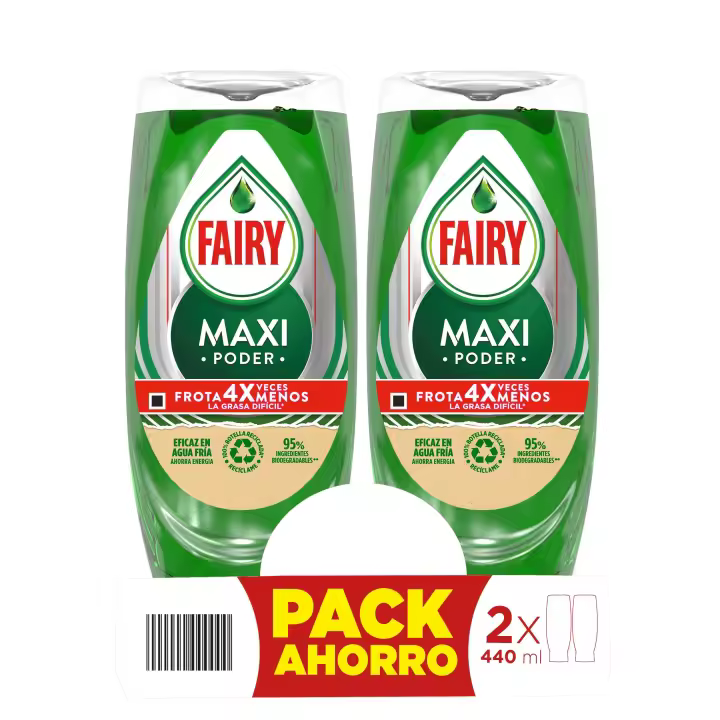 Pack Ahorro- Lavavajillas Maxi Poder Duplo- Fairy - 1