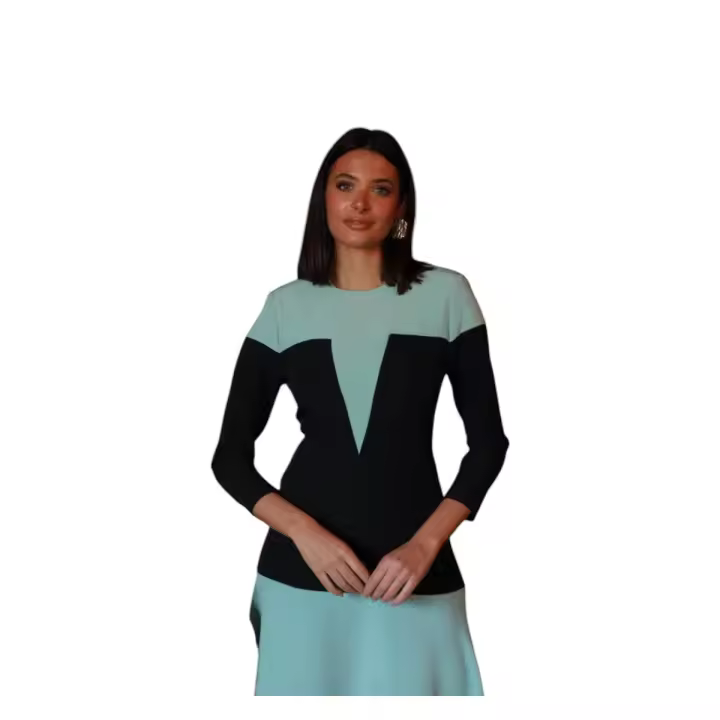 Cayro Vestido Candy, Vestido Midi Bicolor - 1