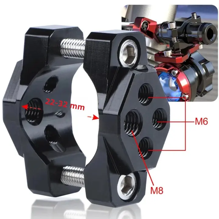 Soporte Universal Para Faros LED Y Señales De Neblina De 22-32mm Para Motocicleta Accesorios Metálicos De Montaje En Manillar - 1