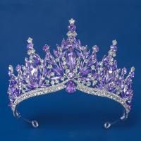 Diadema De Princesa Y Reina Para Boda 1 Pieza Accesorio De Cabello De Luxo Con Rhinestones Decoración De Fiesta Moda - details 2