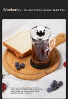 Tetera De Café Fransés En Acero Inoxidable Con Vidrio Y Filtro Multifuncional Para El Hogar Accesorios De Café Con Palanca Manual - details 14
