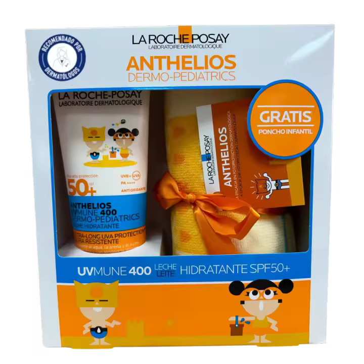 LA ROCHE POSAY ANTHELIOS 50+ PEDIATRICO 250ML + PONCHO INFANTIL - 1