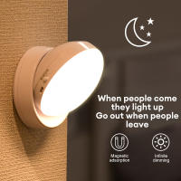 Lámpara De Noche LED Con Sensor De Movimiento 360° Recargable Por USB Luz De Armario Sin Cable Para Gabinete Moderna Instalación En Pared - details 9