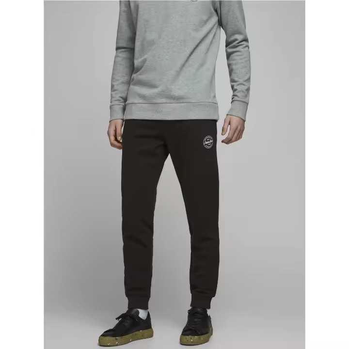 Jack & Jones Gordon Pantalón Chandal Hombre Negro Algodón Elástico - 1