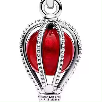 Pandora Moments - Colgante de cristal de Murano de plata de ley, compatible con pulseras Moments y ME，Incluye Caja Original - 1
