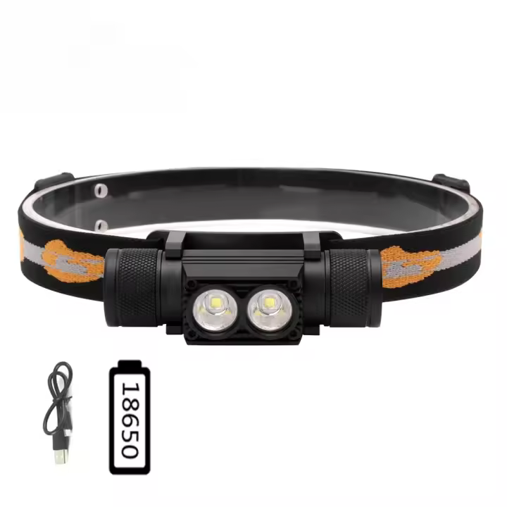 Linterna Frontal LED Potente 3000LM Impermeable Recargable USB D10 L2 Para Camping Pesca Torcha Frontal De Bicicleta Cueva Correr Senderismo - 1