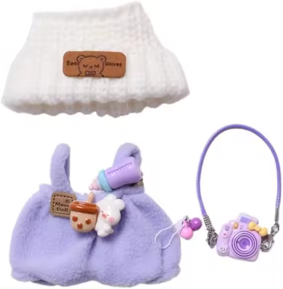 Ropa para muñecas de 17 cm, adecuada para muñecas Labubu de 17 cm. Accesorios: 1 sombrero - 1