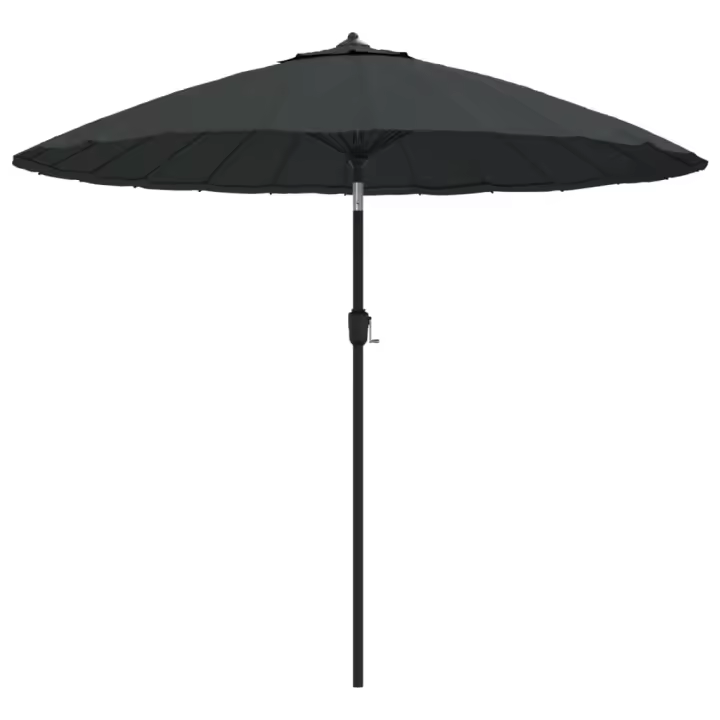 Sombrilla de Jardín con Palo de Aluminio gris antracita 270 cm - 1