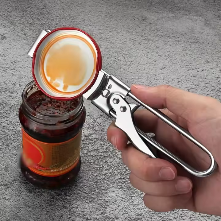Ajustable Multifunción Abrebotellas De Acero Inoxidable Desabrochador De Tapas Para Latas Y Botellas Herramienta De Cocina - 1