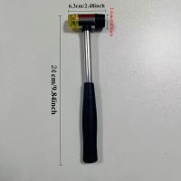 Martillo De Goma Versátil De 20mm Con Mango Antideslizante Doble Cara Para Artesanía De Cuero Proyectos Manuales DIY - details 6