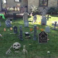 Cabeza De Esqueleto Calavera Realista Para Decoración De Jardín Casa Y Calle En Halloween Accesorios De Fiesta Y Horror Props De Mano Y Brazos De Hombre - details 8