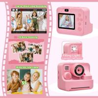 Cámara Digital Instantánea Para Niños 1080P 2.4 Pulgadas Con Impresión Térmica Juego De Fotos Y Videos Regalo Para Niños Y Niñas Educativo - details 3
