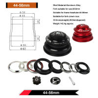 JESSICA Headset De Bicicleta 34/44/44-55/44-56mm Para Montaña Y Carretera Compatible Con Tubo De 28.6mm Aleación De Aluminio Headset De Marco De Bicicleta - details 6