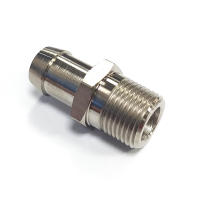 Conector De Acero Para Manifold De Admisión Y Calentador De Tubo De Alimentación 1/2" NPT 5/8 Barb Universal Para Chevy - details 0