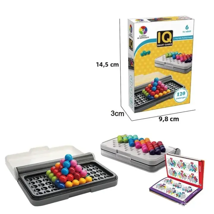 Juego De Puzzle 3D Clásico Pirámide Plateada Con 120 Desafíos Juguete Montessori Para Desarrollar La Lógica Y El Pensamiento Para Niños Y Niñas De 3 a 14 Años - 1
