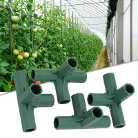 Conectores De Marco De Invernadero Plástico Verde 4Pcs 16mm Para Juntas De Paredes De Jardín Exterior Arco Iris DIY 3 Vías Adaptador De Estructura De Jardín - details 35