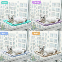 Sillón De Ventana Para Gatos Con Hamaca Colgante Y Marco De Escalada Cómodo Resistente a 20Kg Accesorios Para Mascotas - details 4