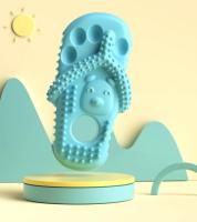 Juguetes Para Morder De Goma TPR Para Perros Y Gatos Con Puntos Protruidos Para Limpieza Y Enseñamiento De Dientes Juguetes Sonoros Con Clip De Alimento - details 5