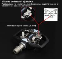 RACEWORK M8020 Pedal De Bicicleta MTB Con Sistema SPD Plástico Auto-Desbloqueable Para Montaña Compatible Con Shimano - details 5