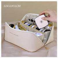 1-4 Uds Bolsa de Cosméticos de Viaje de Gran Capacidad, Bolsa de Maquillaje de PU, Bolsa de Lavado de Viaje Multifuncional y Portátil de Viaje con Asa y Cremallera, para Viajes, Baño - details 18