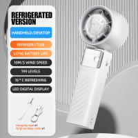 Ventilador de mano, powerful ventilador portáthil, mini ventilatores Turbo, ventiadores personales cargables de 105 °, plegables, Pantalla LED, Regalos para Mujeres y Hombres, para Exterior E interiores (dark Negro). - details 3