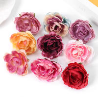 10/20PCs Flores Artificiales Rosa 5CM Para Decoración De Hogar Jardín Boda DIY Regalos Accesorios Material Seda Estilo Peonia - details 2