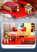 HUIQIBAO Bloques De Construcción Navideñas MOC Casa De Santa Claus Modelo Exclusivo Para Niños Y Adultos Juguetes De Cabaña DIY Regalo De Año Nuevo - details 8