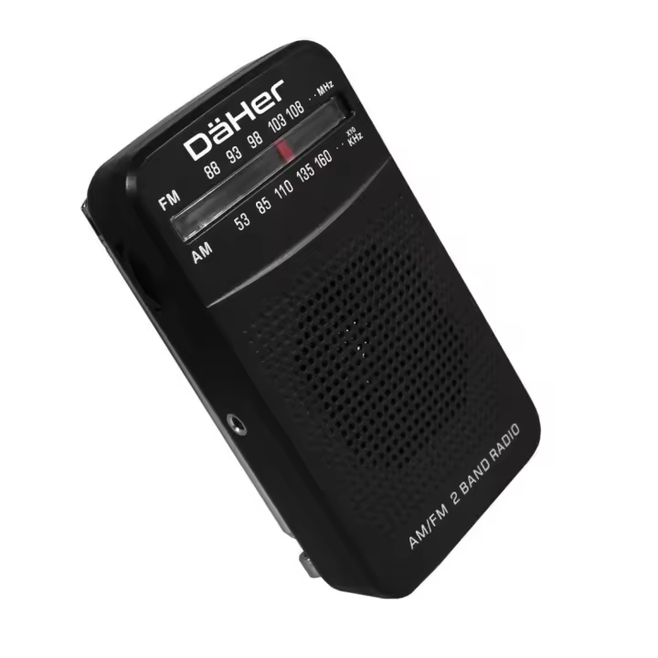 Radio portatil de bolsillo, AM-FM, portatil, analogica, 2 pilas AA - 1