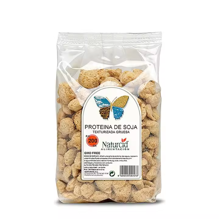 Naturcid Proteína de Soja Texturizada Gruesa 200 Gr - Saludable - 1