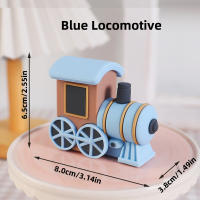 Decoraciones De Pastel De Tren Gris Para Fiesta De Cumpleaños De Niños Y Niñas Año 1 Con Estrellas Locomotoras Material PVC - details 6
