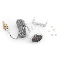 Gauge De Temperatura Del Agua Mecánico 2" 52MM 40-120℃/100-250℉ Para Coche Con Sensor NPT 1/2 Indicador De Medición Metal - details 1