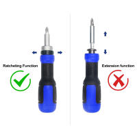 Juego De Destornilladores Multifunción 13 En 1 Con Cinta Dentada Y Variedad De Bits Incluye Torx Flat Head Phillips Hex Bits Y 1/4 Nut Driver - details 2