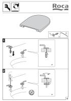 Roca - Asiento y Tapa color Blanco Original CAÍDA LIBRE para Modelo THE GAP CONFORT de vater WC SOLO COMPATIBLE CON WC THE GAP CONFORT MODELO ORIGINAL - A80147000B [caida libre] / A80147200B [caida amortiguada] - details 4