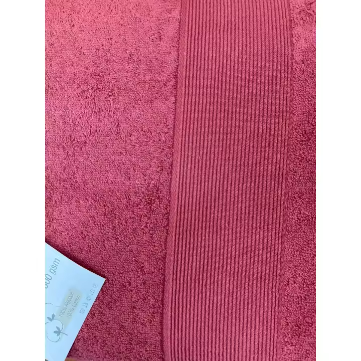 Juego de Toallas 100% Algodón 500gr. Set de 3 Piezas de Toallas de Baño. Máxima absorción, Alta calidad. Gruesas y suaves. Tocador, Lavabo y Sábana. Blanco, gris, rojo, verde, marrón - 1