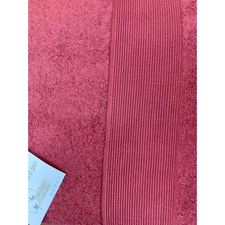 Juego de Toallas 100% Algodón 500gr. Set de 3 Piezas de Toallas de Baño. Máxima absorción, Alta calidad. Gruesas y suaves. Tocador, Lavabo y Sábana. Blanco, gris, rojo, verde, marrón - 1
