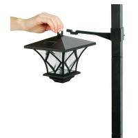 Lámpara Solar De Calle Decorativa Para Jardín Puerta Delantera Y Trasera Lámpara De Piso Solar Con Luz LED Fuente De Energía Solar Protección IP44 Material ABS Estilo Contemporáneo - details 8