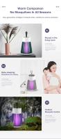Lámpara Repelente De Mosquitos Portátil Con Conector USB Trap Zapper Eléctrico Anti-Insectos Silencioso Para Exteriores - details 9
