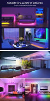Tiras LED Recargables USB RGB 5V 5M 10M 15M Para Decoración De Habitaciones Y TV Juego Luz De Ambiente Navidad No Aquecidas SMD5050 Epistar - details 7