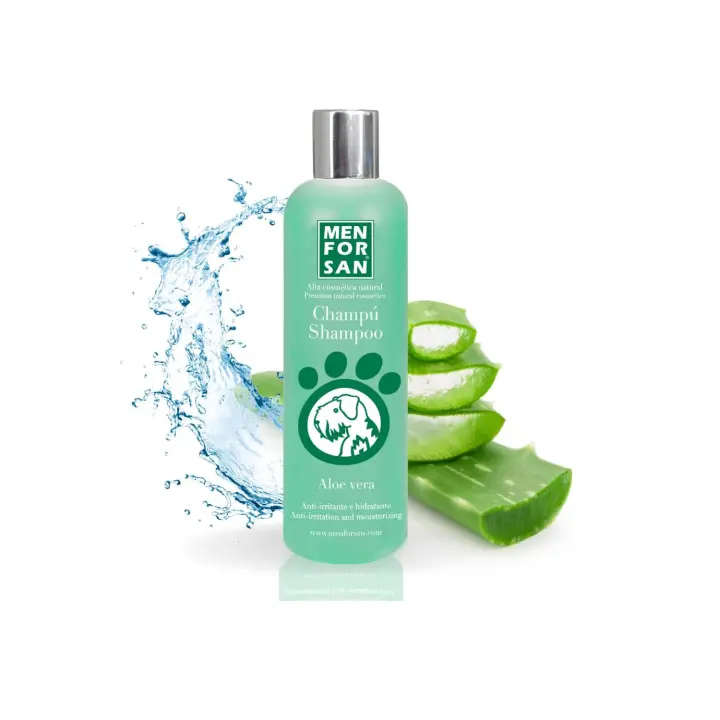 Menforsan Champú 1 Litro, para Perros con Aloe Vera de Máxima Calidad - 1