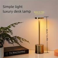 Lámpara De Mesa Moderna LED Recargable Táctil Con 3 Colores Para Decoración De Habitación Restaurante Bar Lámpara Atmosférica - details 7