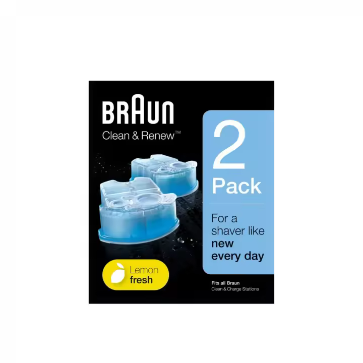 Cartuchos de Recarga Braun Clean&Renew para Afeitadora Eléctrica Hombre - Pack de 2 - 1