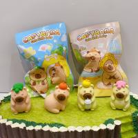 Nuevos 32pcs/Box Loopy Capibala Muñecos De Borrador Kawaii Juguetes Para Estudiar Suministros Escolares Para Niños Regalos - details 13