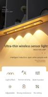 Lámpara De Armario LED Con Sensor De Movimiento Ultrafina Inalámbrica Para Cocina Dormitorio Armario Iluminación Interior - details 0