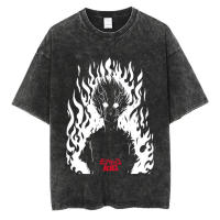 Camiseta Anime Mob Psycho 100 Para Hombres Estilo Harajuku Retro Casual Verano Manga Corta Streetwear Con Gráficos - details 6